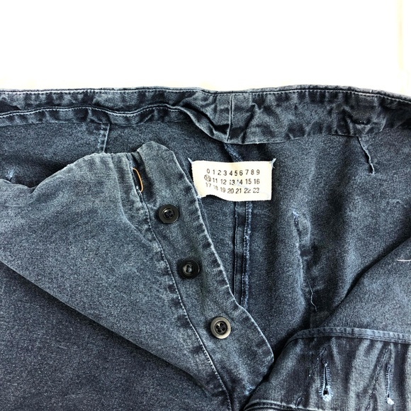 Maison Margiela Mens Pants Blue Straight 34 (50) - Picture 2 of 6